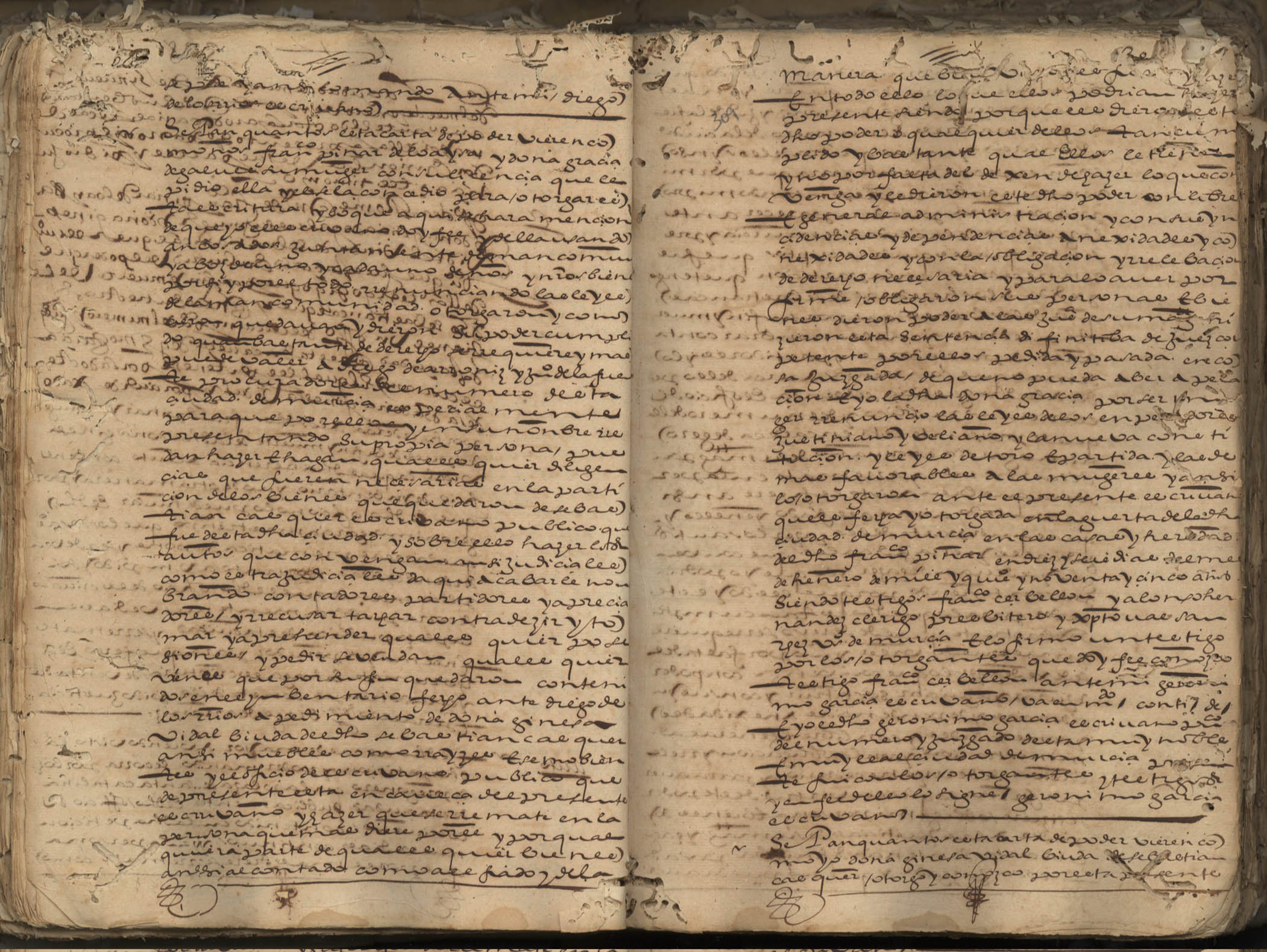 Registro de Cosme Ruiz, Murcia de 1596.